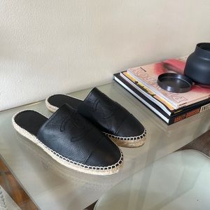 Chanel Leather Espadrilles
